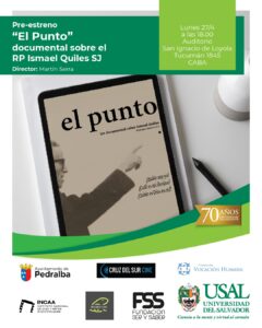 Flyer de anuncio del documental El Punto del P. Quiles